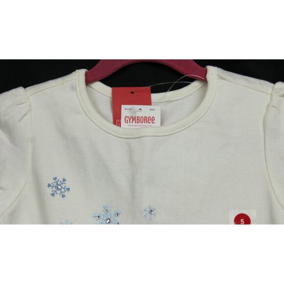 2008 Gymboree Winter Snowflake Shirt Skort Set sz 5 8 Rhinestone Plaid Holiday - Picture 3 of 16